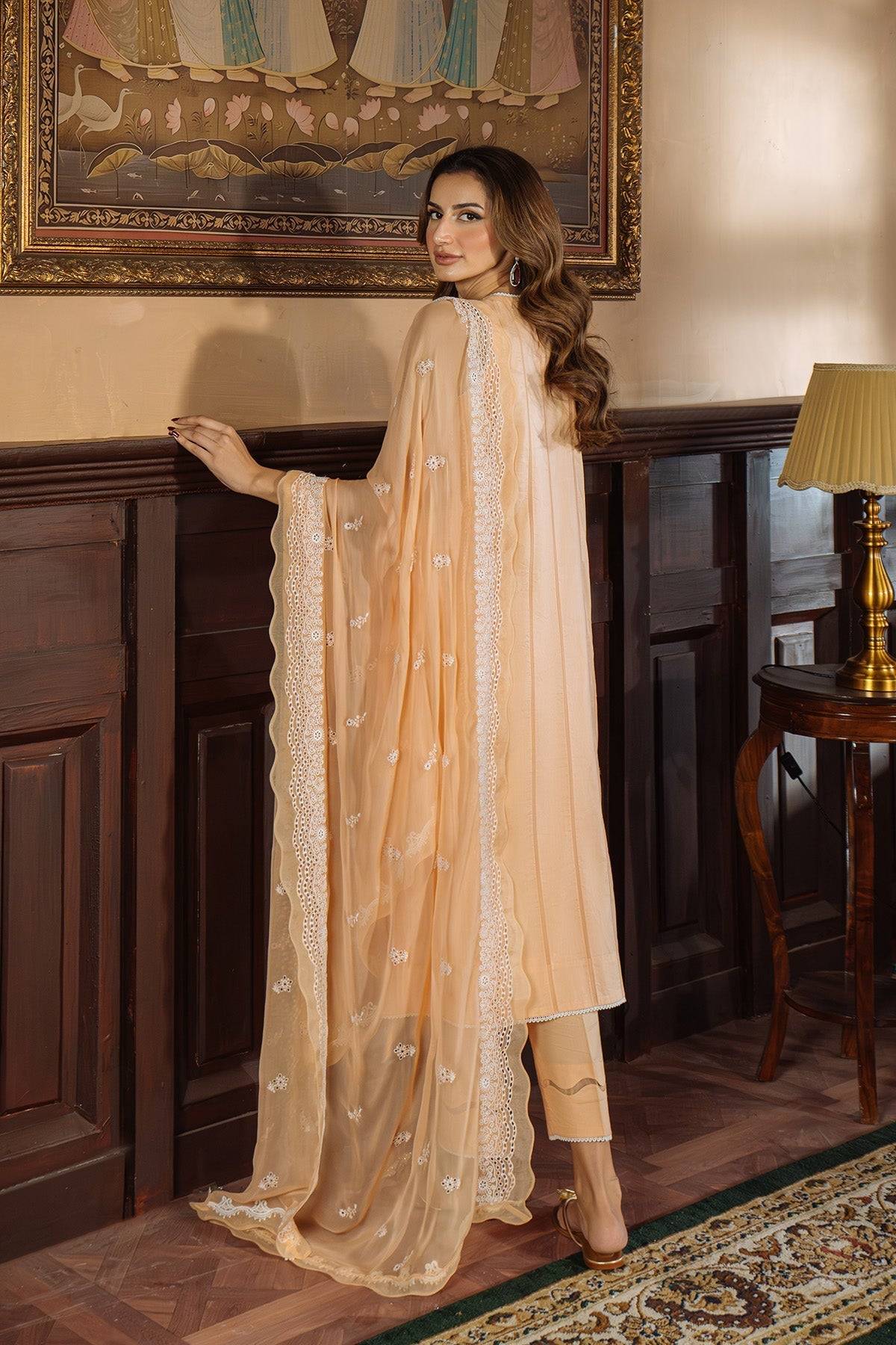 Sahar | Festive Edit Ready to Wear | Apricot Glow - RTW by Maria Faisal - Registered Vendor of : Sahar - type : Ladies Clothes - 100% original wedding dresses