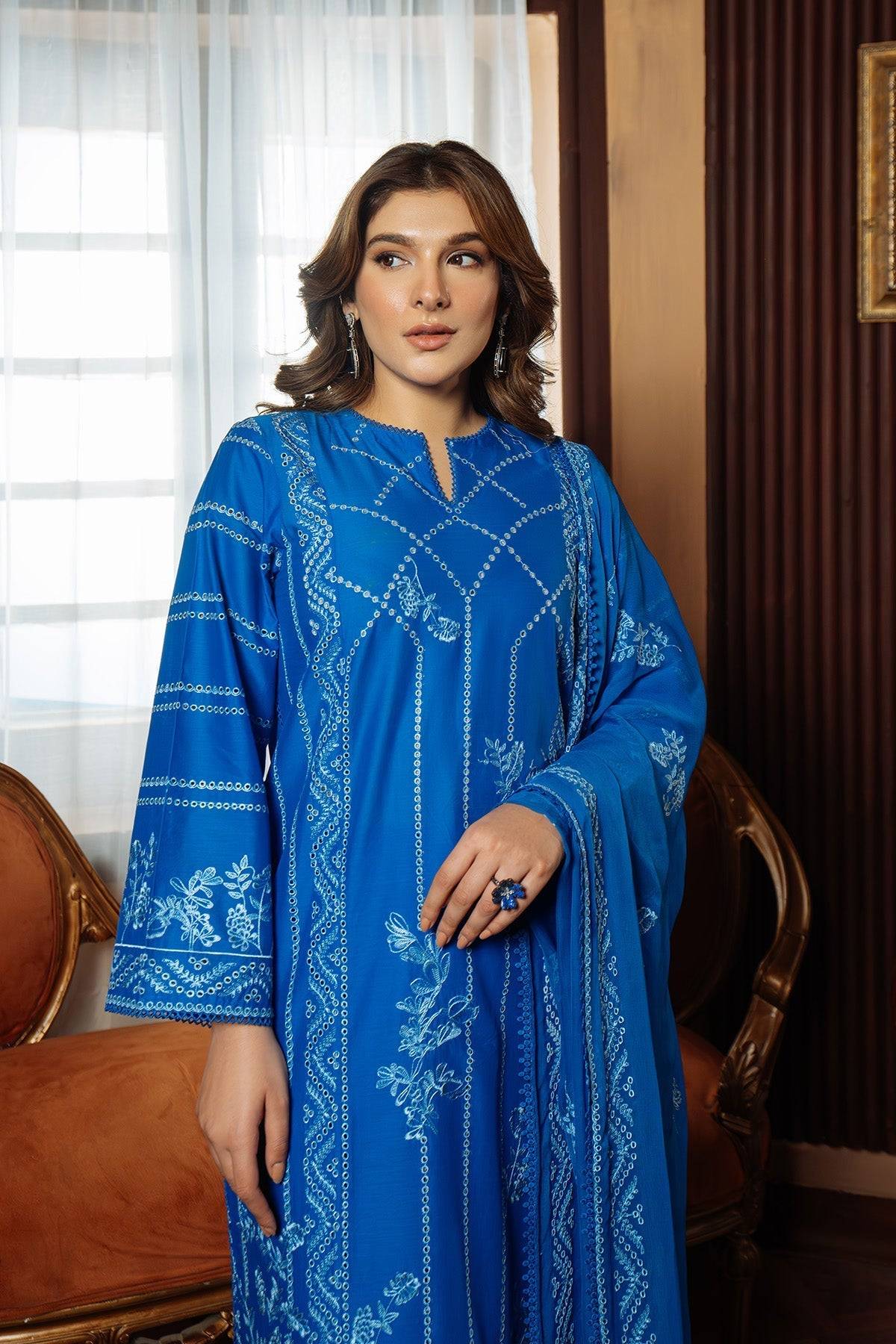Sahar | Festive Edit Ready to Wear | Moroccan Blue - RTW by Maria Faisal - Registered Vendor of : Sahar - type : Ladies Clothes - 100% original wedding dresses