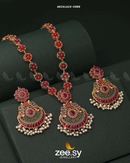 Mala Necklace-0986 - Necklace Sets 