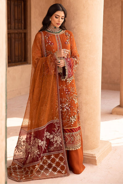 Nureh | Embroidered Luxury Chiffon | NEL-22 - Ladies Clothes - Maria Faisal