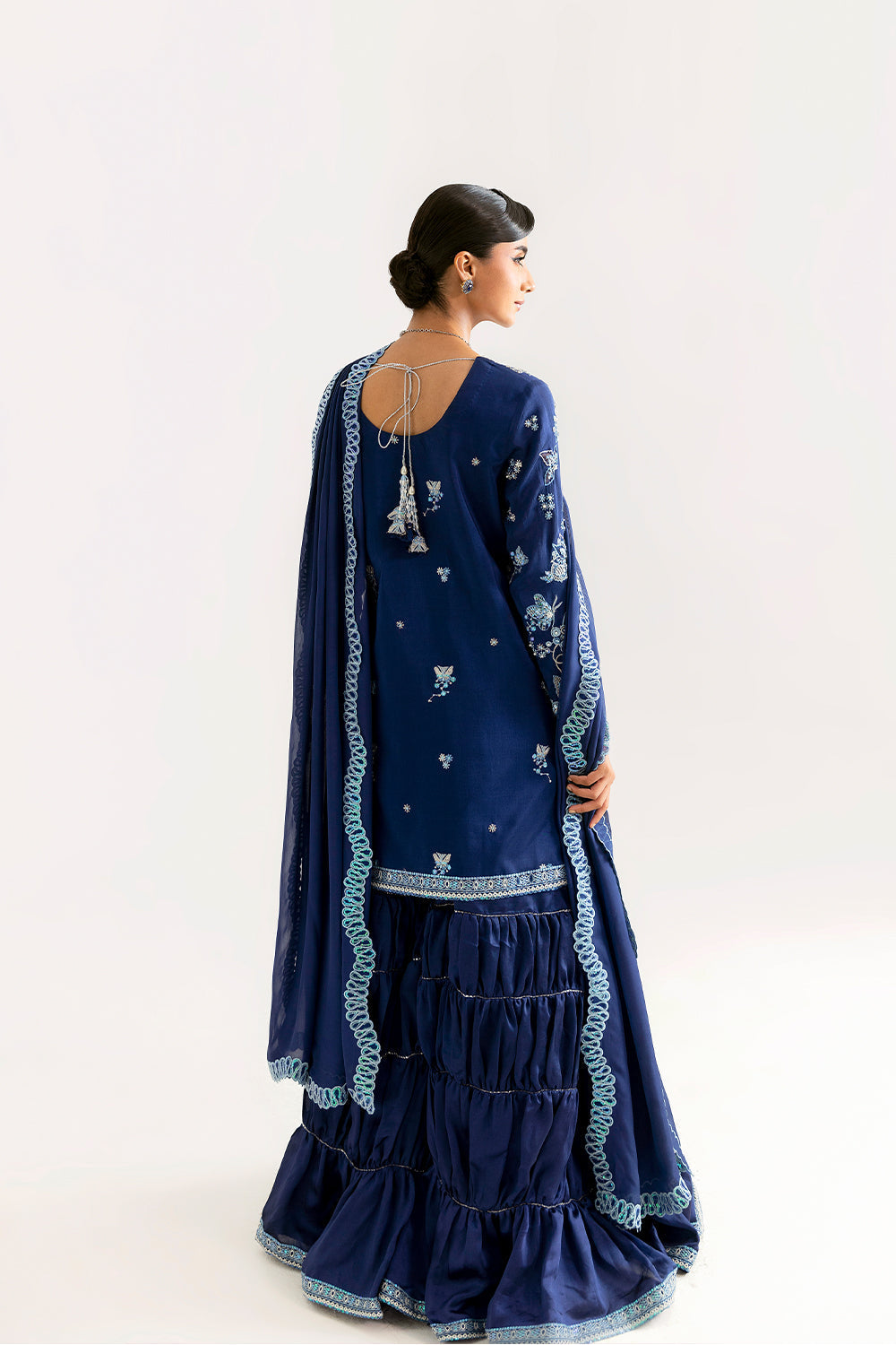 Saira Rizwan | Silk Luxe 26 | ZINIA-SRLSP-26-02 - Dress - available at Maria Faisal in UK and USA.