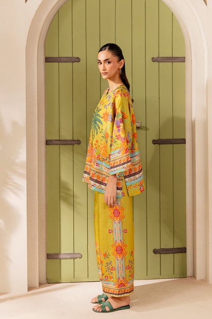 Saira Rizwan | Silk Coords 25 | PALM SUGAR - SRSP-25-04 - Formal Wear - available at Maria Faisal in UK and USA