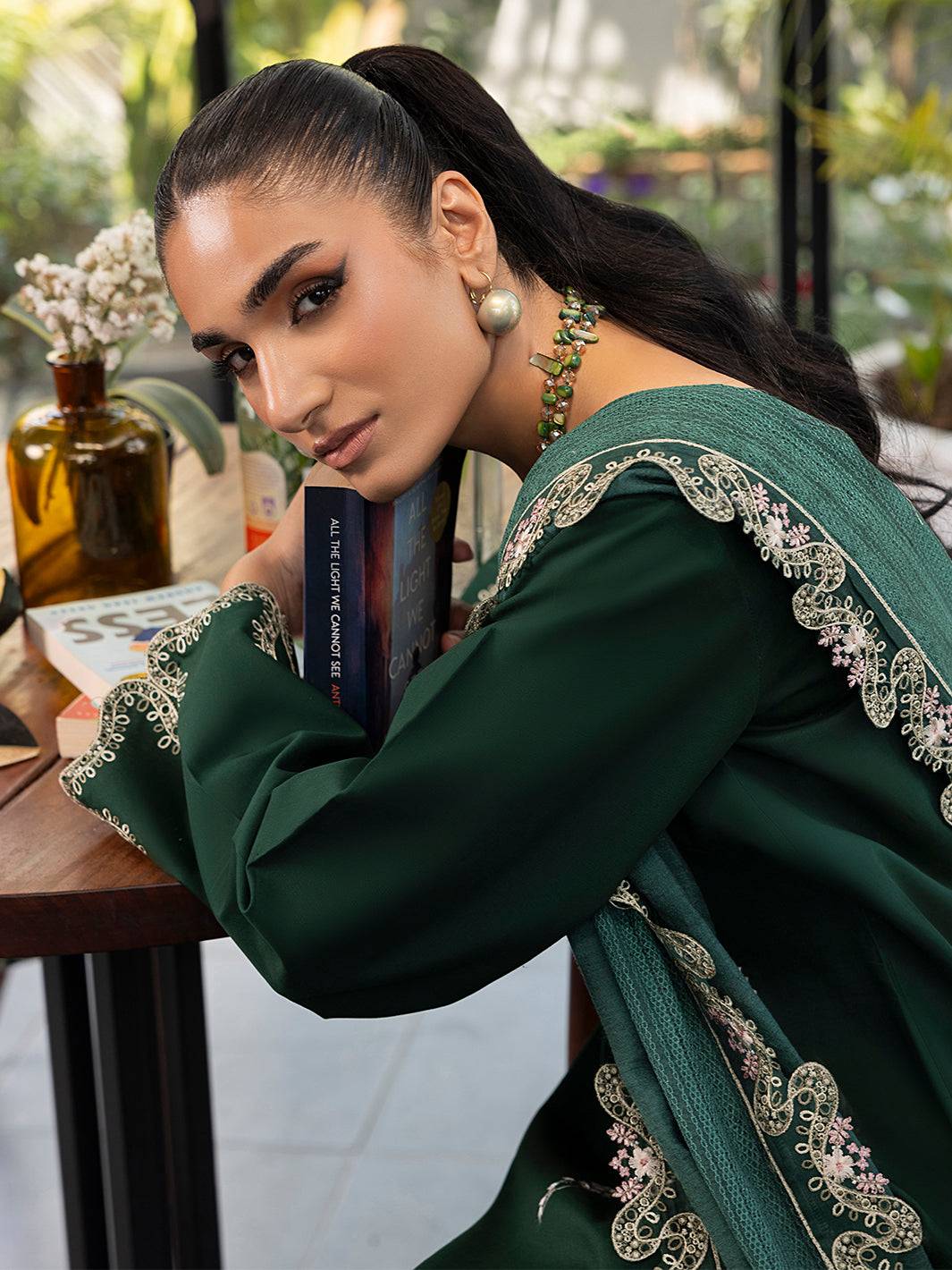 Izel | Meadow Muse Embroidered Lawn 25 | NOORE by Maria Faisal - Registered Vendor of : Izel - type : Ladies Clothes - 100% original wedding dresses