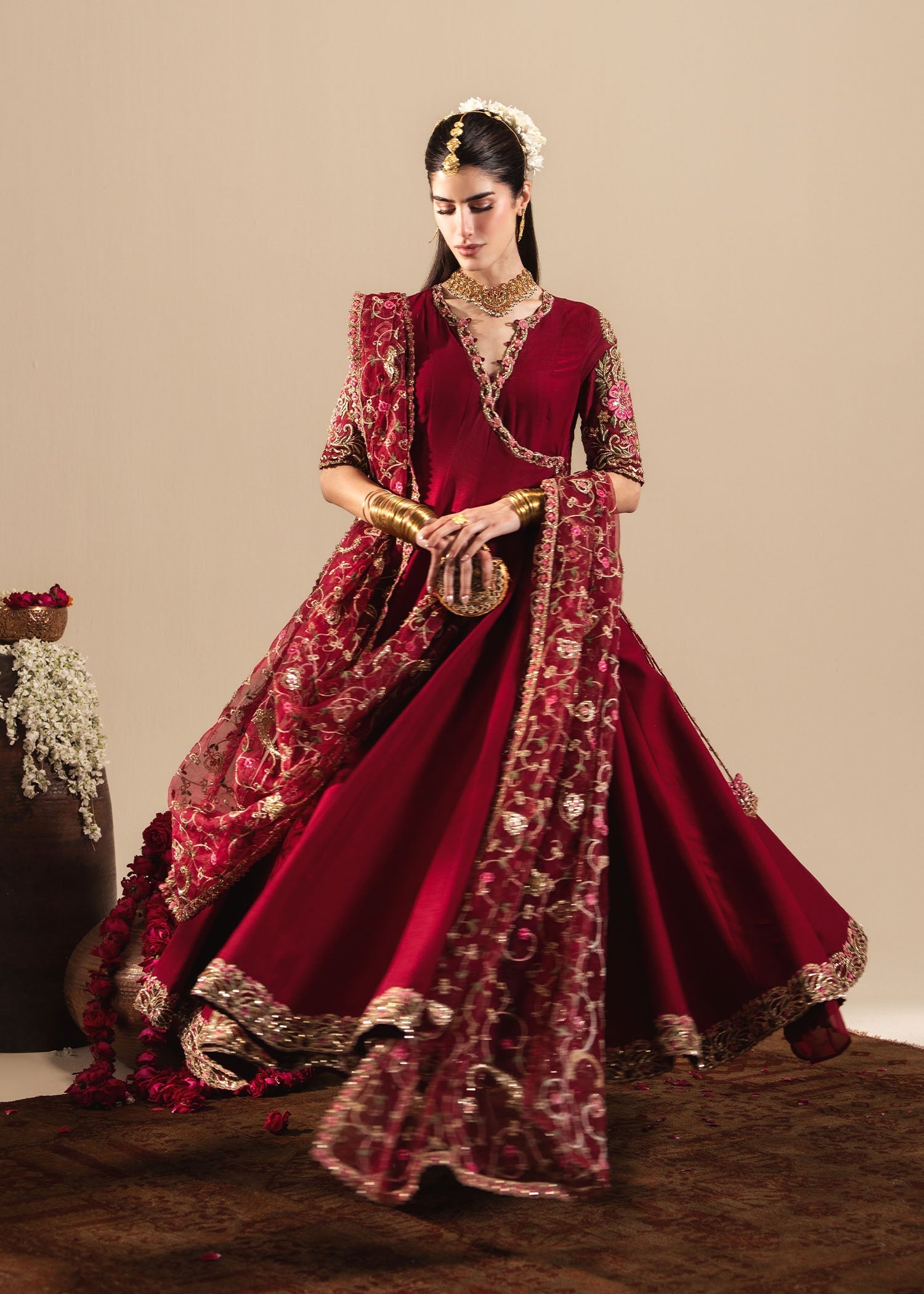 Sadaf Fawad Khan | Nafees Wedding Formals | Zareesh - Dress - available at Maria Faisal in UK and USA.