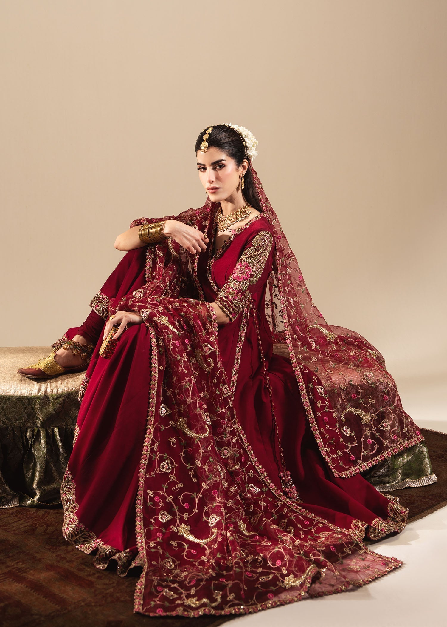 Sadaf Fawad Khan | Nafees Wedding Formals | Zareesh - Dress - available at Maria Faisal in UK and USA.