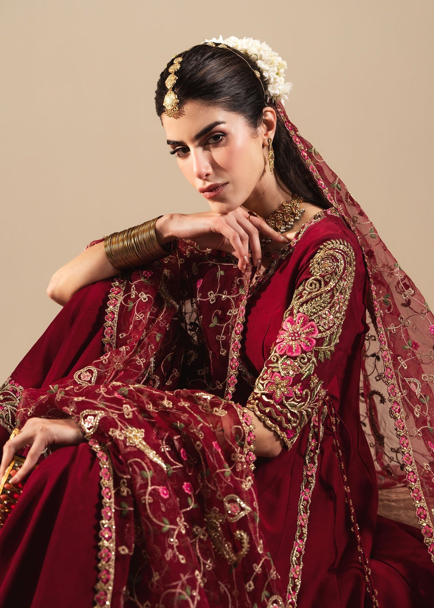 Sadaf Fawad Khan | Nafees Wedding Formals | Zareesh - Dress - available at Maria Faisal in UK and USA.