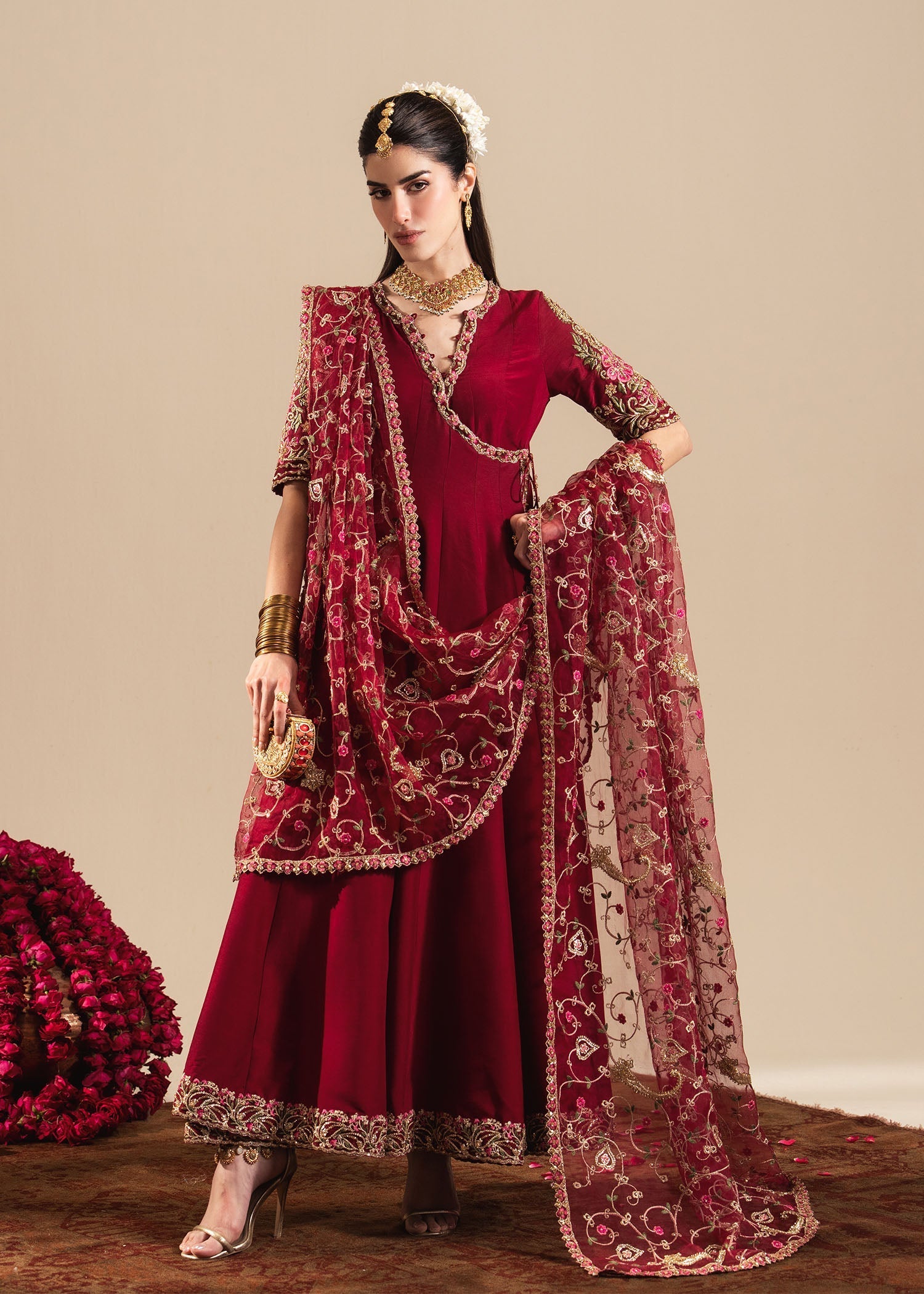 Sadaf Fawad Khan | Nafees Wedding Formals | Zareesh - Dress - available at Maria Faisal in UK and USA.