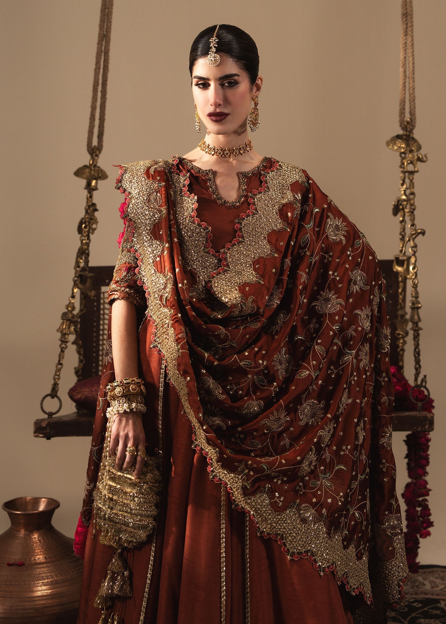 Sadaf Fawad Khan | Nafees Wedding Formals | Zehnara - Dress - available at Maria Faisal in UK and USA.