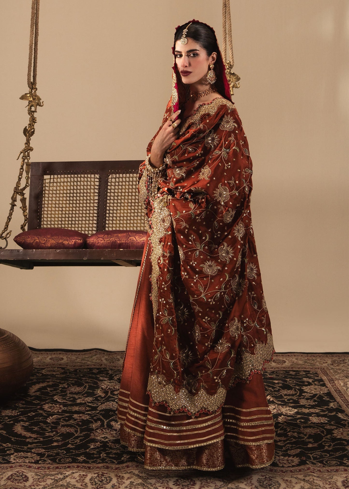 Sadaf Fawad Khan | Nafees Wedding Formals | Zehnara - Dress - available at Maria Faisal in UK and USA.
