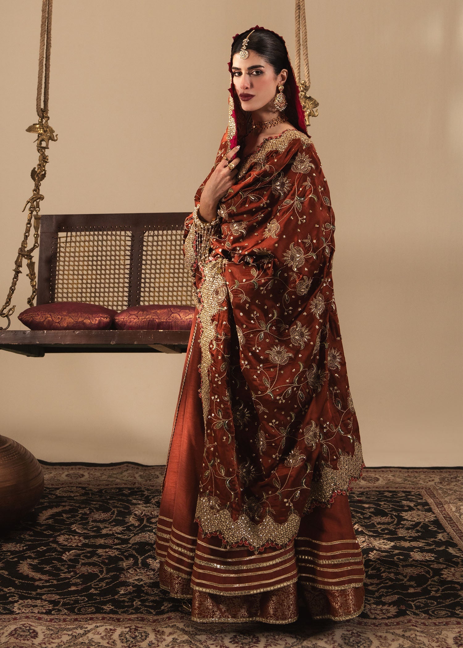Sadaf Fawad Khan | Nafees Wedding Formals | Zehnara - Dress - available at Maria Faisal in UK and USA.