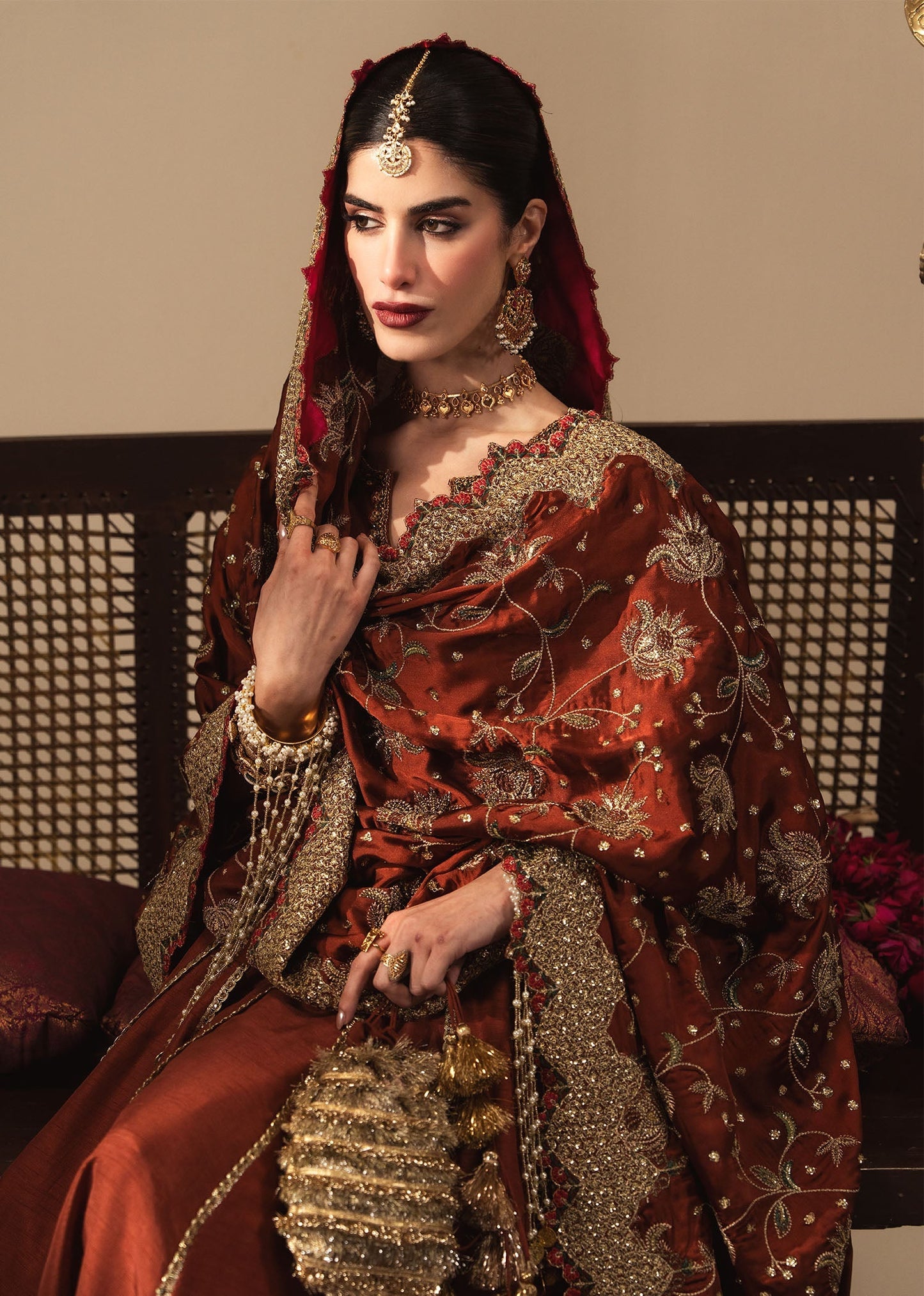 Sadaf Fawad Khan | Nafees Wedding Formals | Zareesh - Dress - available at Maria Faisal in UK and USA.