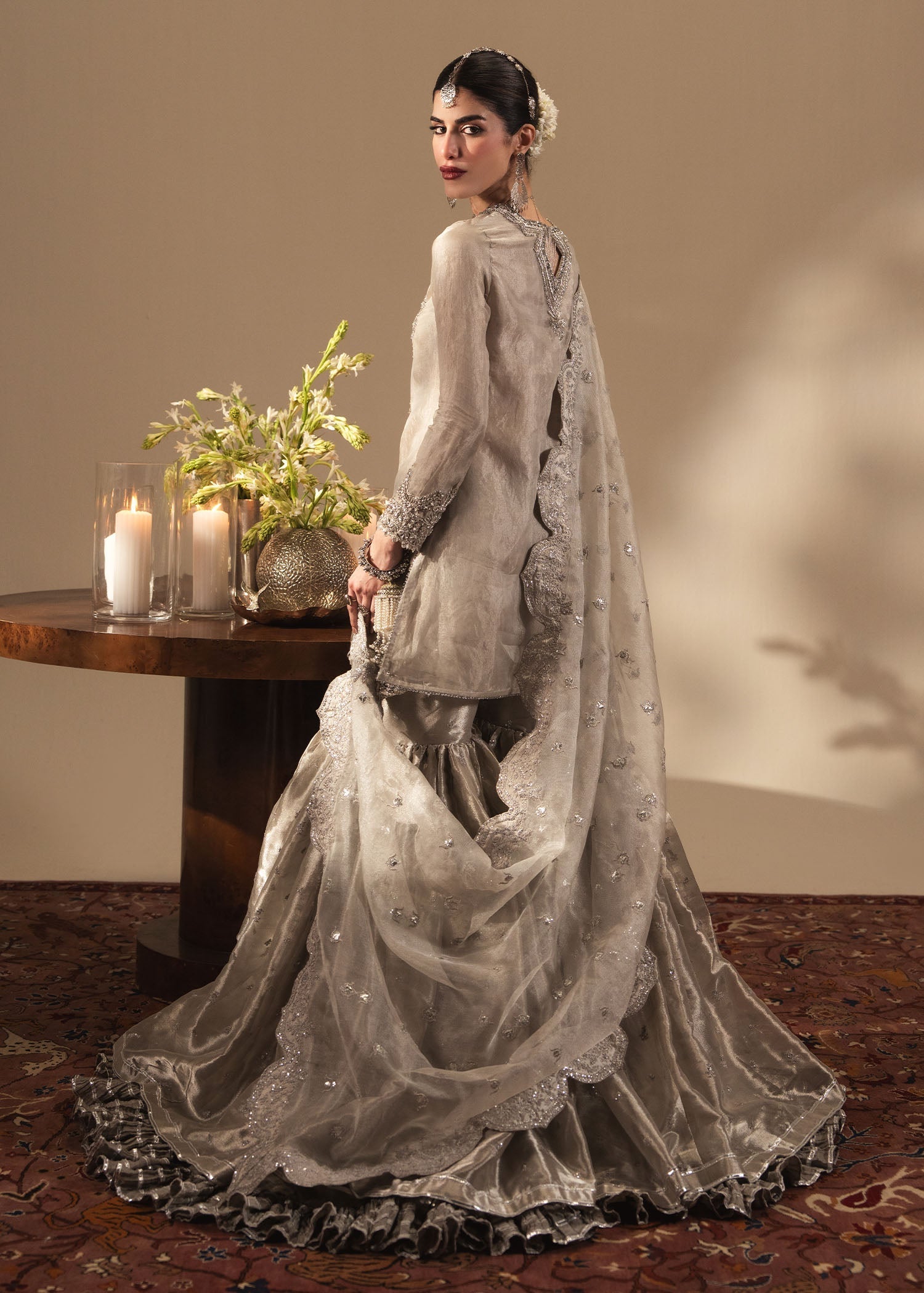 Sadaf Fawad Khan | Nafees Wedding Formals | Mahzelle - Dress - available at Maria Faisal in UK and USA.