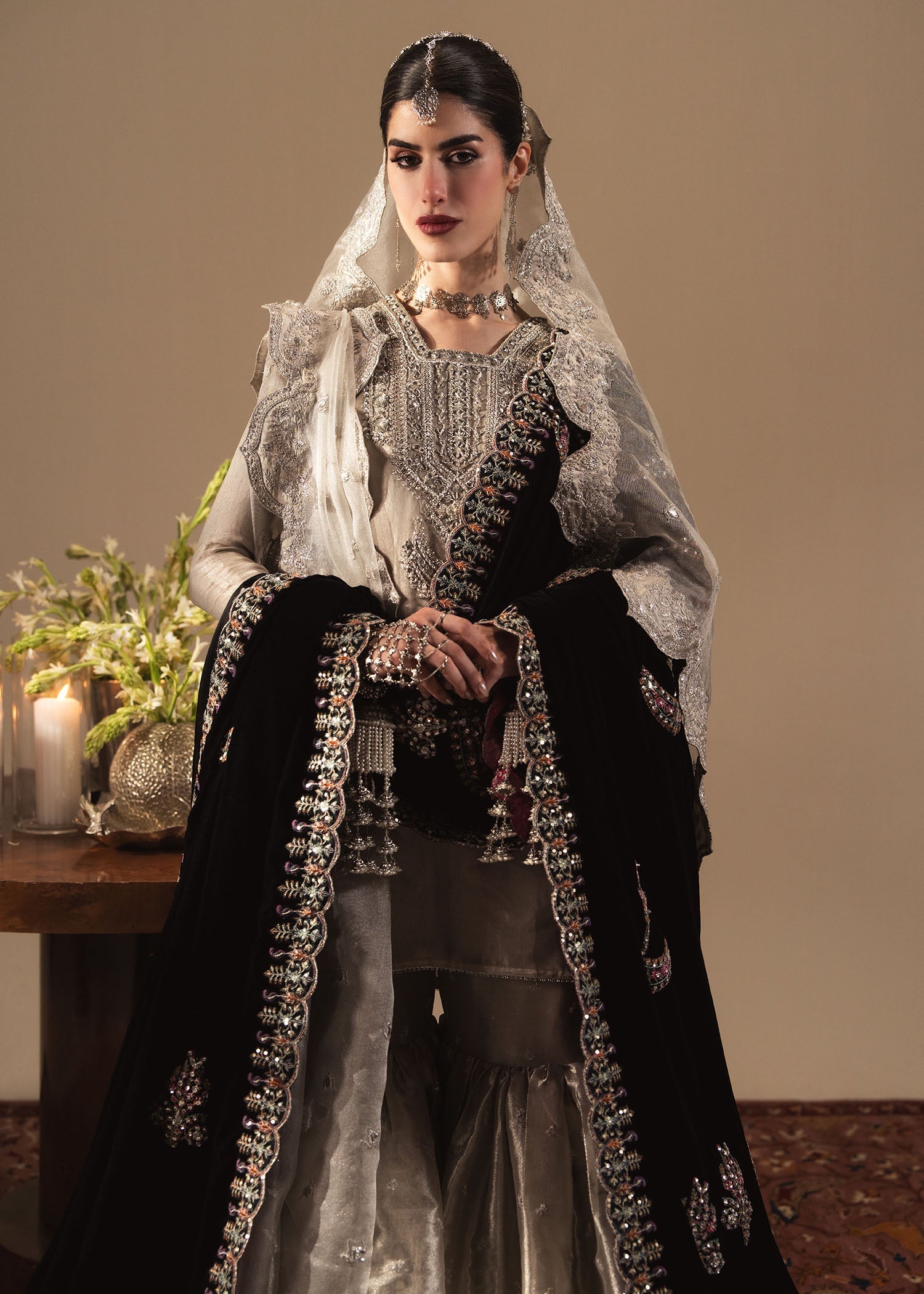 Sadaf Fawad Khan | Nafees Wedding Formals | Mahzelle - Dress - available at Maria Faisal in UK and USA.