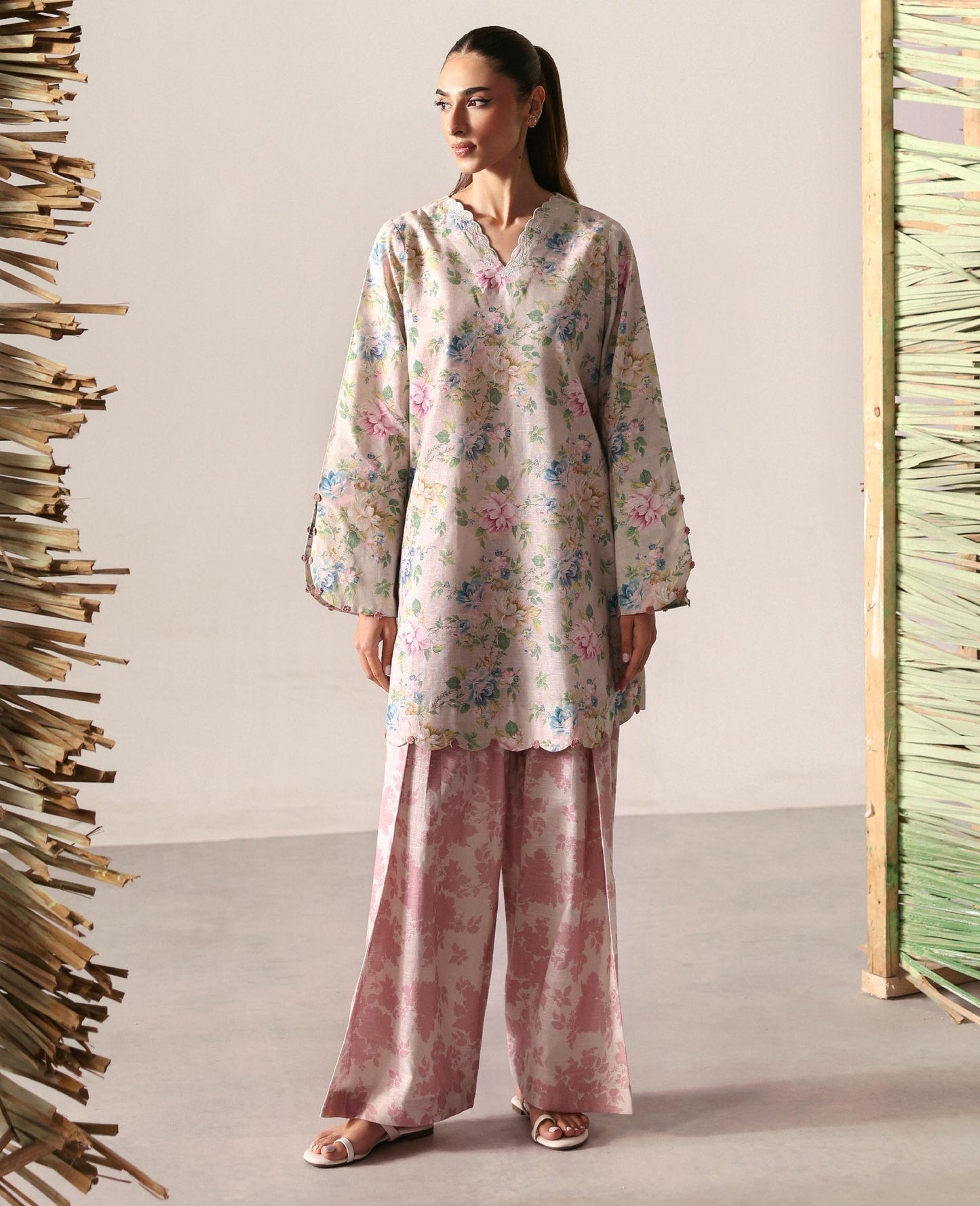 Republic Womenswear | Basics Winter 25 | Naiara - Casual Dress - available at Maria Faisal in UK and USA.