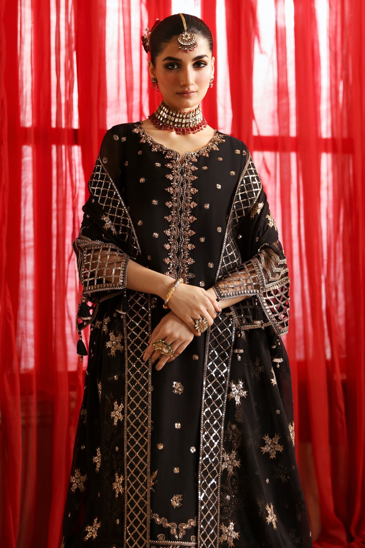 Alizeh | Reena Wedding Formals | AF-HM-4026-NAINA - Designer Dress with Intricate embroidery and embellishments. Shop elegent wedding dress at Maria Faisal.