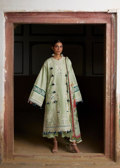 Hussain Rehar | Zan SS26 | Nane - Luxury Dress - available at Maria Faisal in UK and USA.