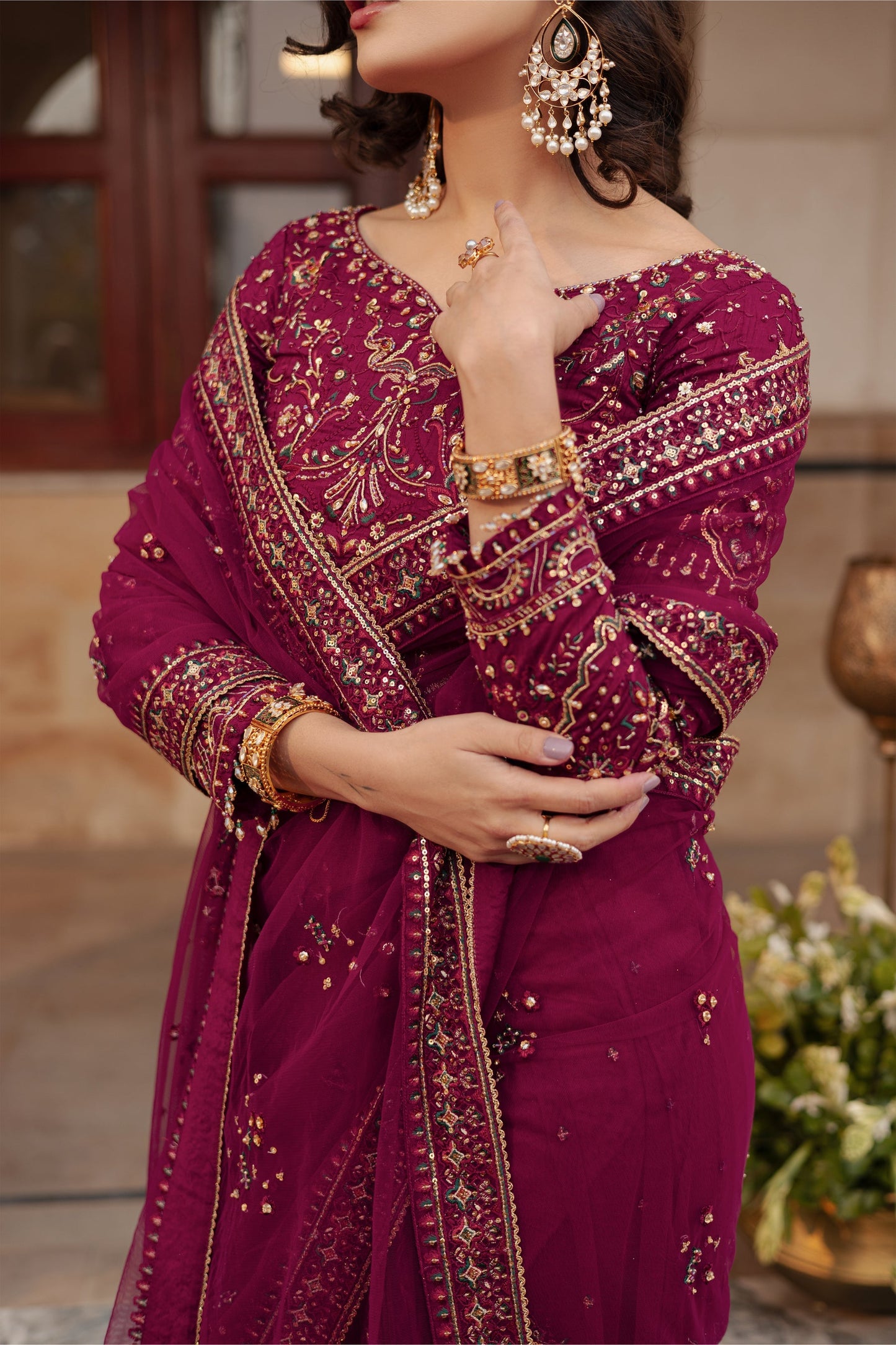 Naqshi | Ghar Ki Shadi | Meeru by Maria Faisal - Registered Vendor of : Naqshi - type : Ladies Clothes - 100% original wedding dresses