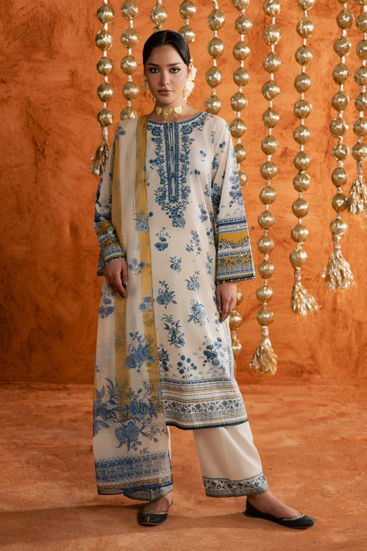 Batik | Festive Eid 26 | Nariman - Luxury Dress - available at Maria Faisal in UK and USA.