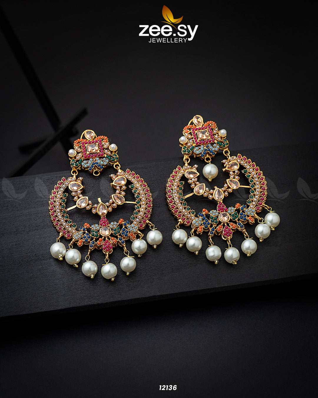 Naurattan Chandbali Earrings - Earrings 