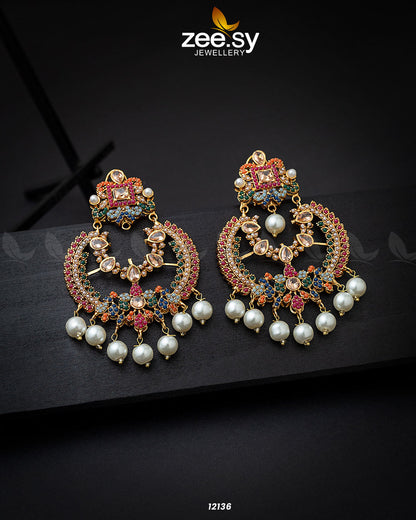 Naurattan Chandbali Earrings - Earrings 