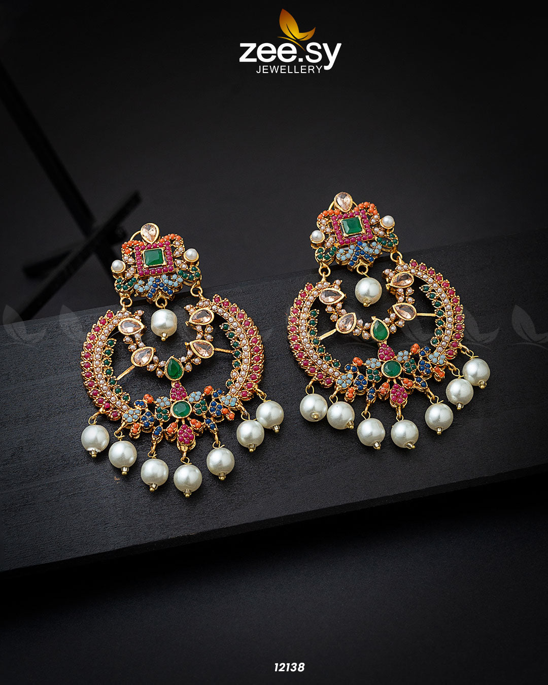 Naurattan Chandbali Earrings - Earrings 