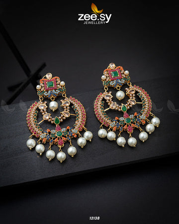 Naurattan Chandbali Earrings