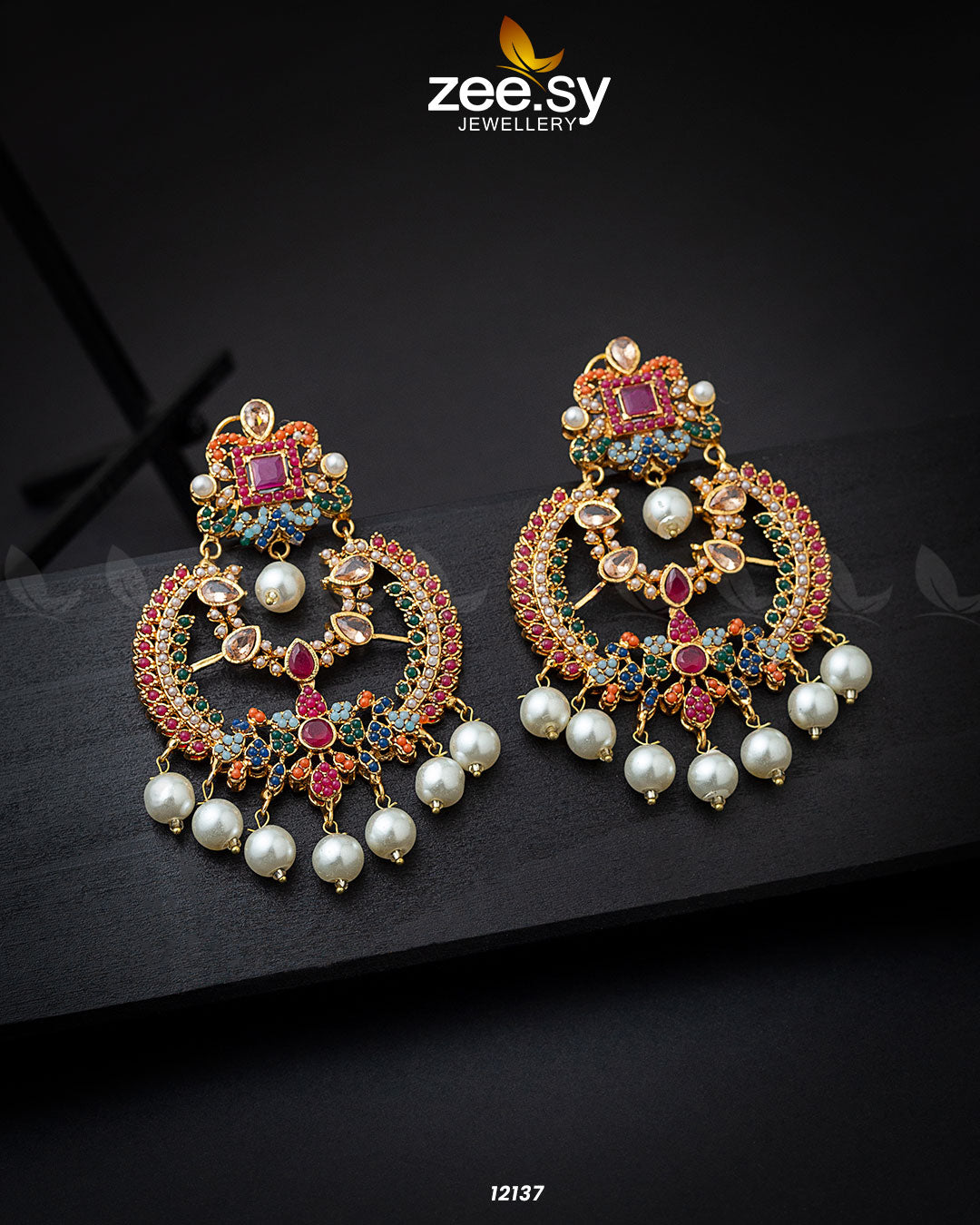 Naurattan Chandbali Earrings - Earrings 