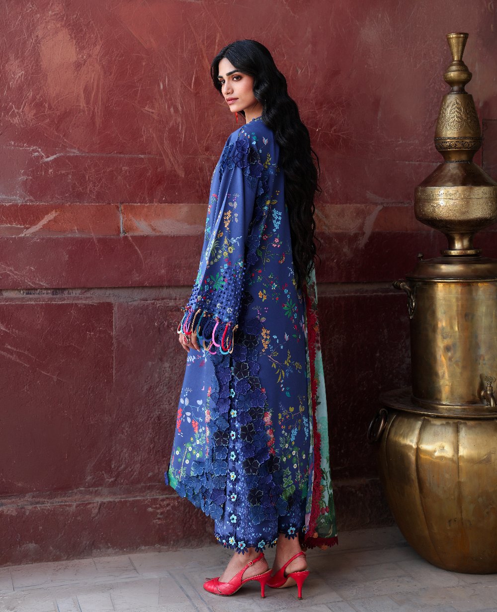 Republic Womenswear | Neoma Summer Prints 26 | Neelam - Luxury Dress - available at Maria Faisal in UK and USA.