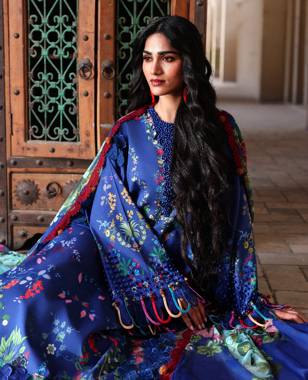 Republic Womenswear | Neoma Summer Prints 26 | Neelam - Luxury Dress - available at Maria Faisal in UK and USA.