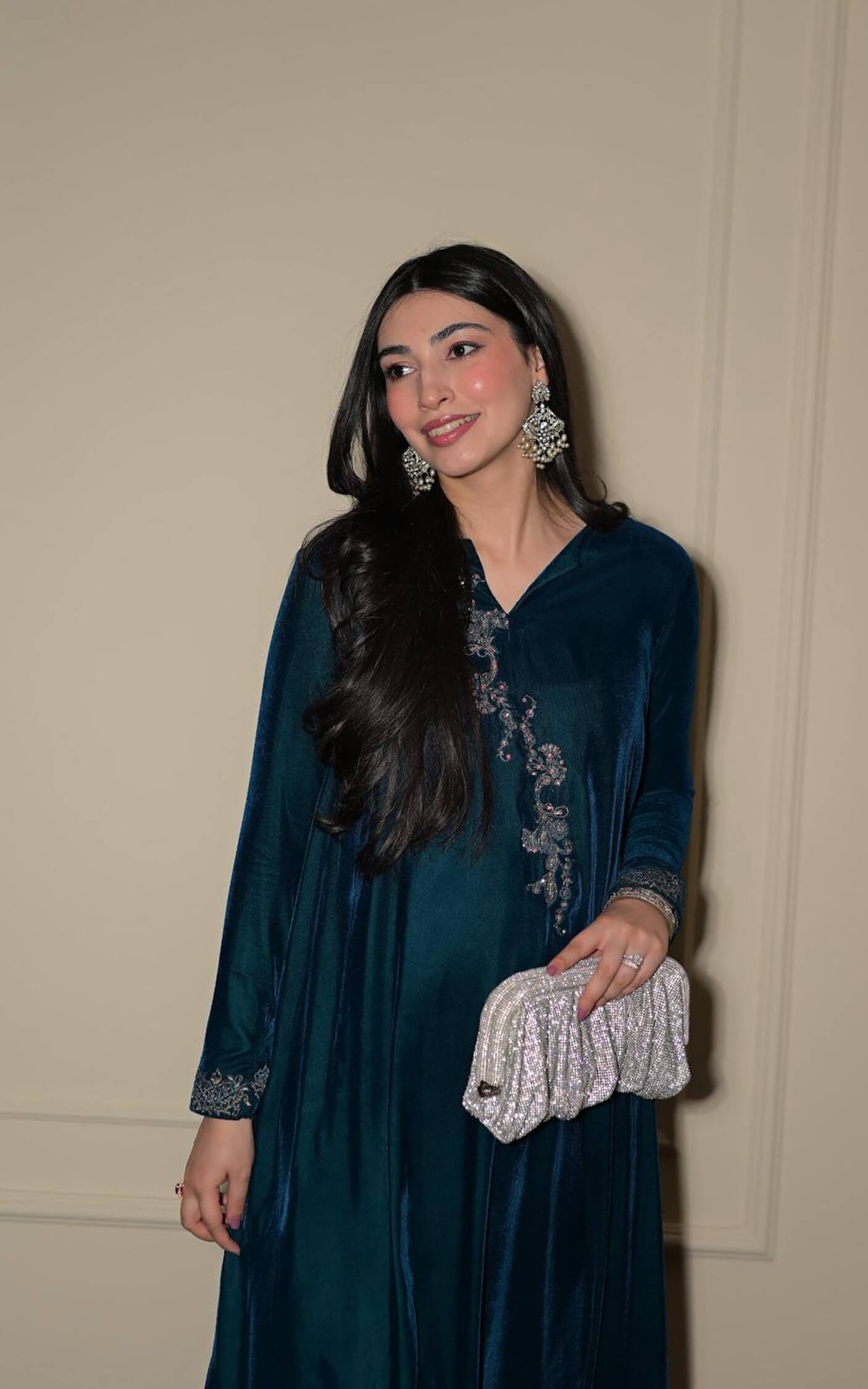 Asifa and Nabeel | Zephyr Formals | Neptune Kaftan - Formal Dress - available at Maria Faisal in UK and USA.