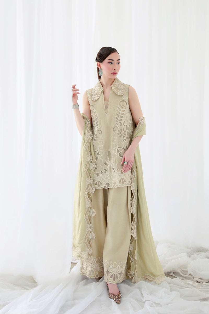 Saira Rizwan | Lael Silk Edit 26 | NERINA-SRLC26-07-B - Luxury Dress - available at Maria Faisal in UK and USA.