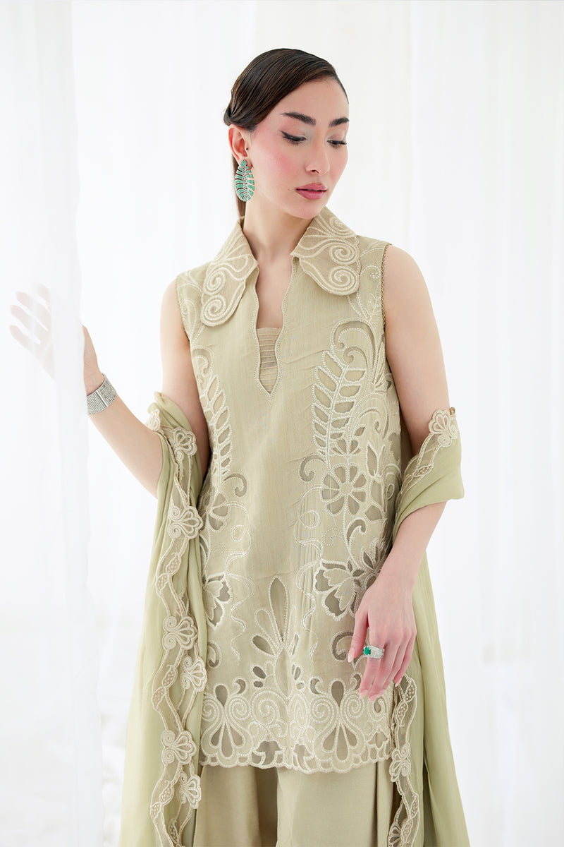 Saira Rizwan | Lael Silk Edit 26 | NERINA-SRLC26-07-B - Luxury Dress - available at Maria Faisal in UK and USA.