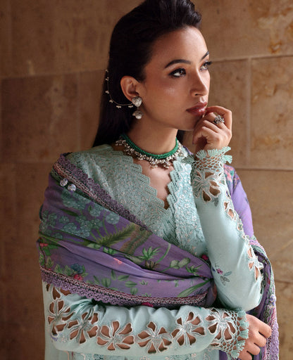 Republic Womenswear | Lilas Lawn 26 | Nerya - Luxury Dress - available at Maria Faisal in UK and USA.