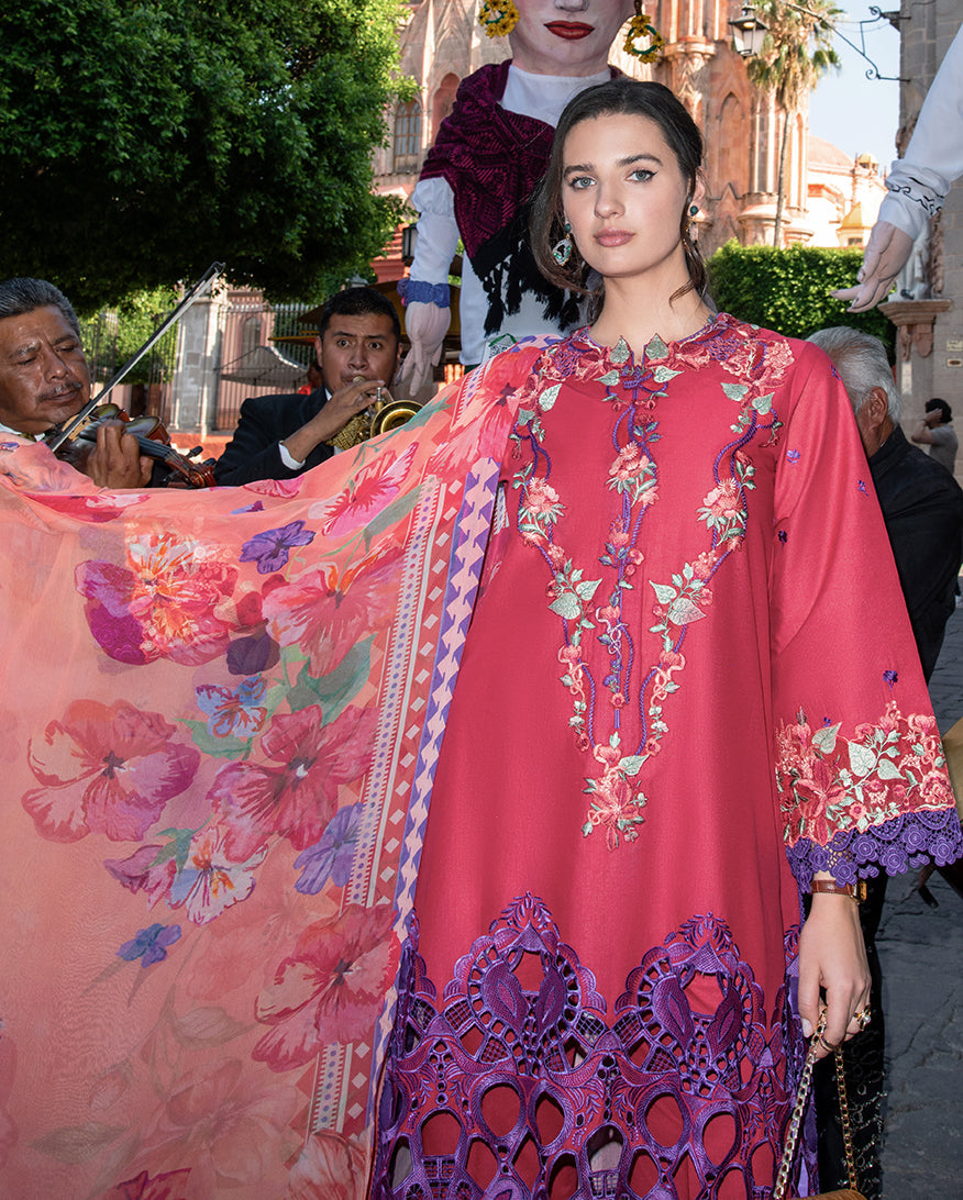 Mushq | Odyssey Lawn 26 | Nicolas - Luxury Dress - available at Maria Faisal in UK and USA.