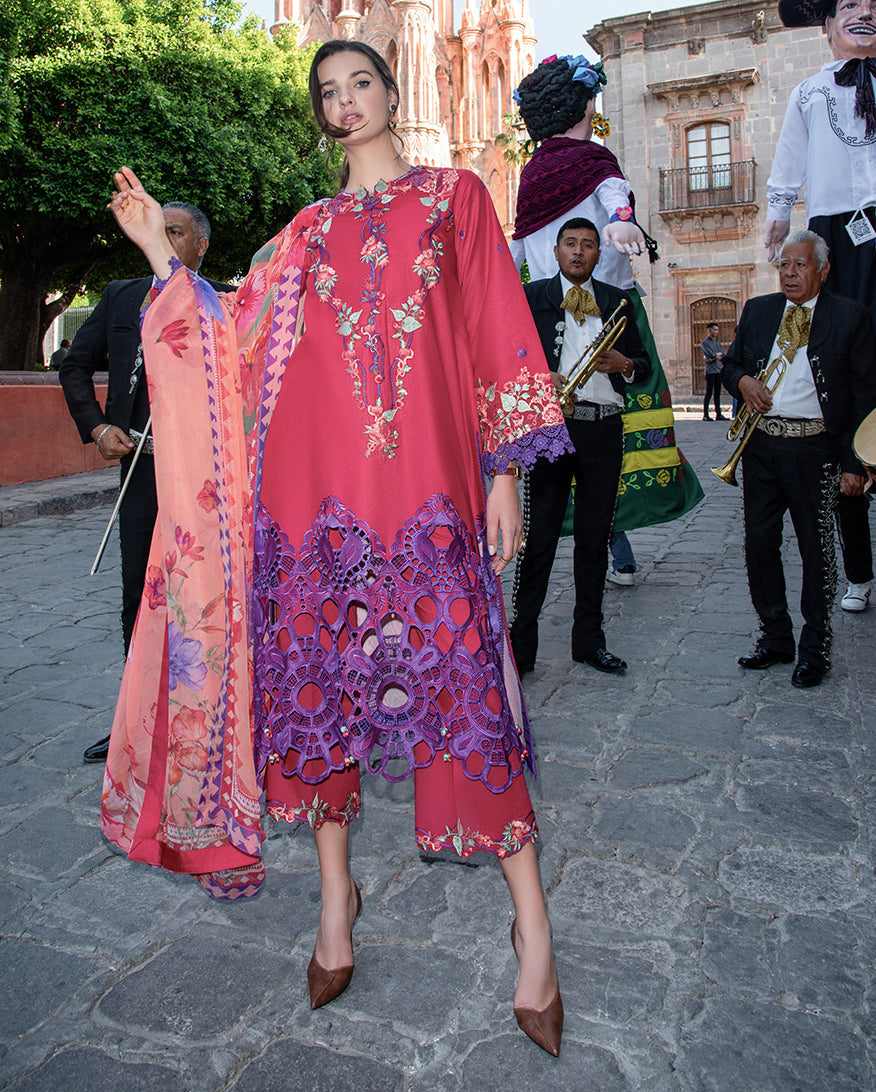 Mushq | Odyssey Lawn 26 | Nicolas - Luxury Dress - available at Maria Faisal in UK and USA.