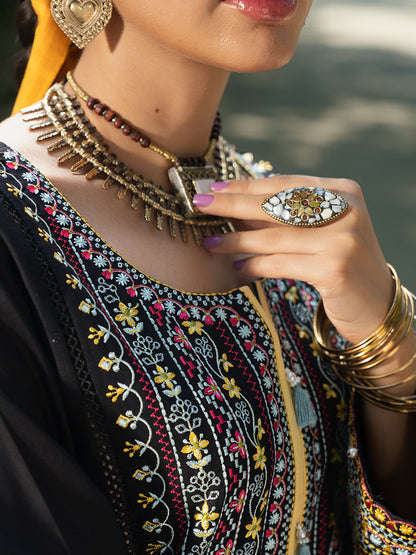 Hemstitch | The Garden Lawn | Night Jasmine - Ladies Clothes - Maria Faisal