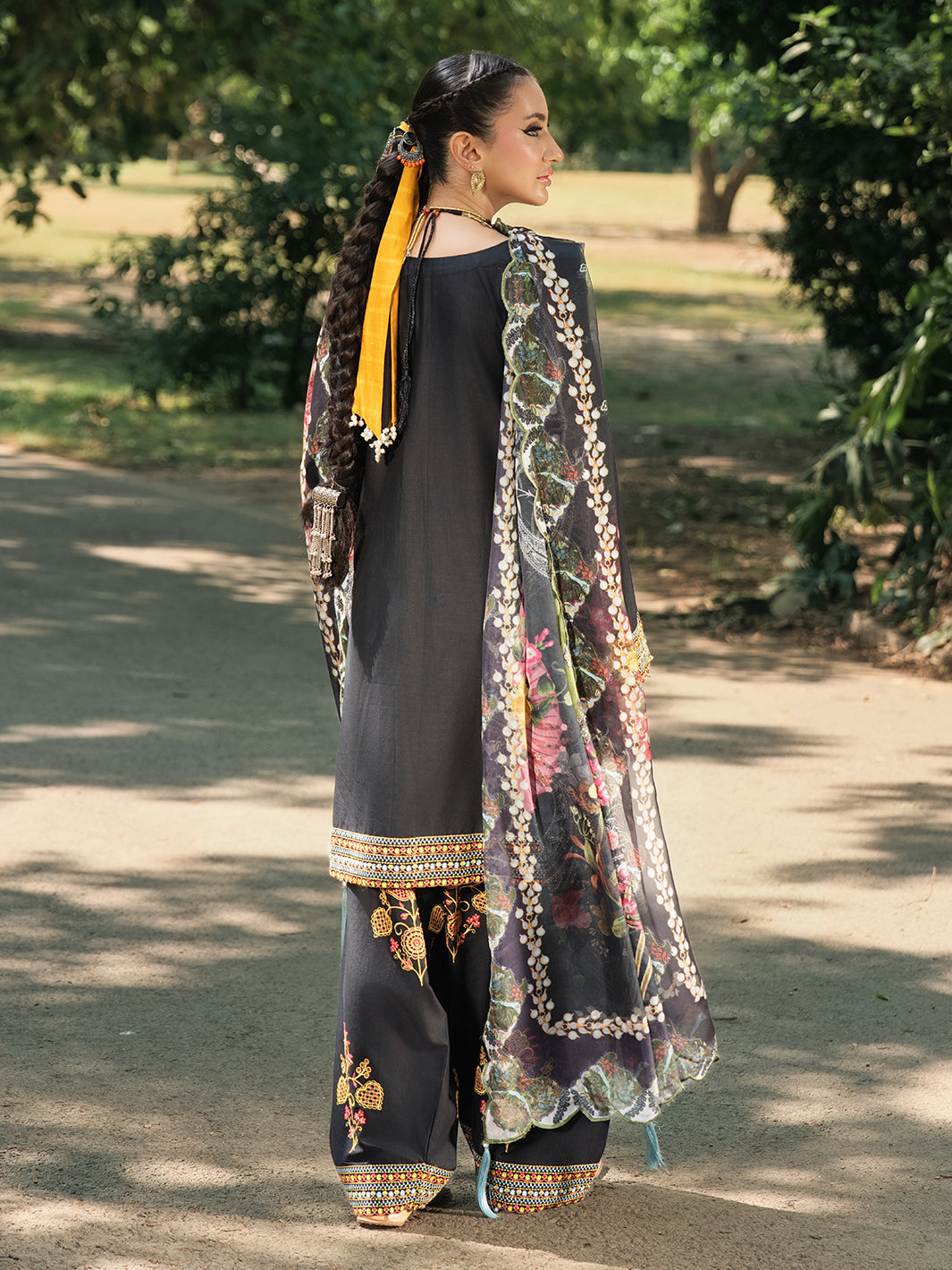 Hemstitch | The Garden Lawn | Night Jasmine - Ladies Clothes - Maria Faisal