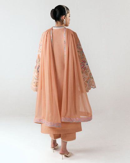 Jugnu | SS 26 Lawn | Nila - Luxury Dress - available at Maria Faisal in UK and USA.