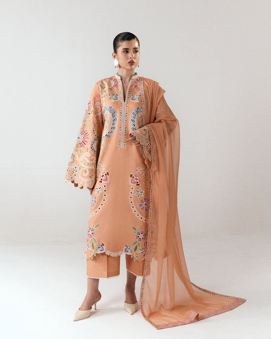 Jugnu | SS 26 Lawn | Nila - Luxury Dress - available at Maria Faisal in UK and USA.