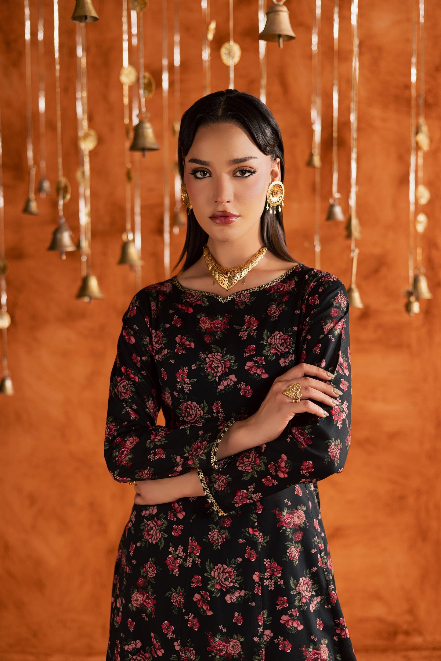 Batik | Festive Eid 26 | Niva - Luxury Dress - available at Maria Faisal in UK and USA.