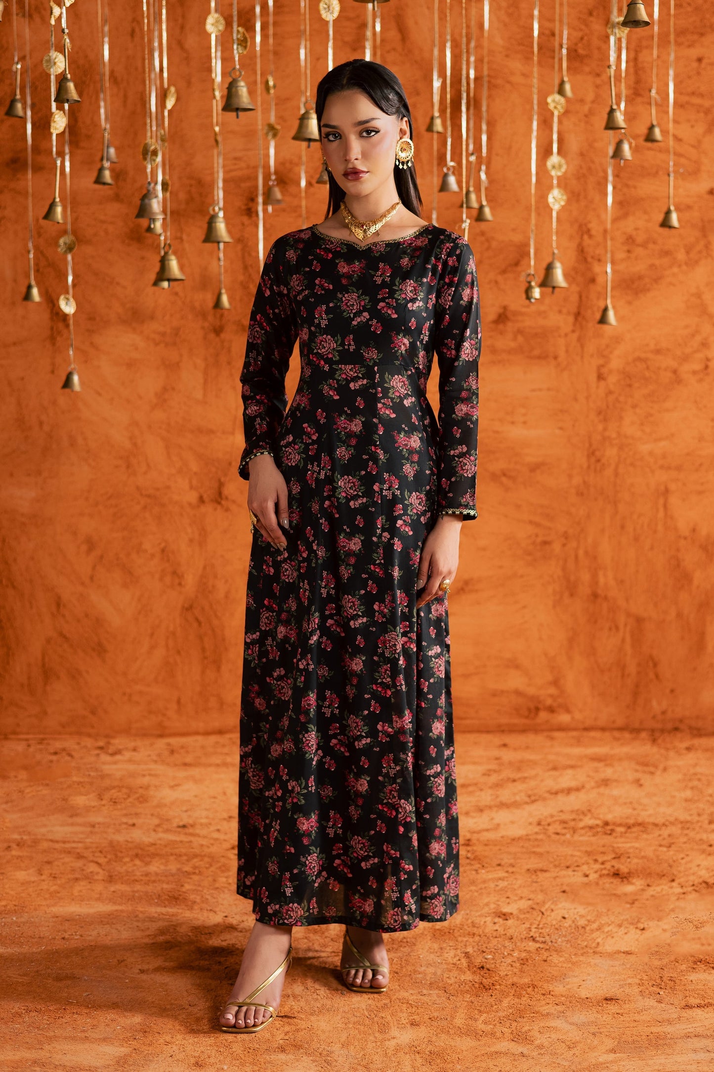 Batik | Festive Eid 26 | Niva - Luxury Dress - available at Maria Faisal in UK and USA.