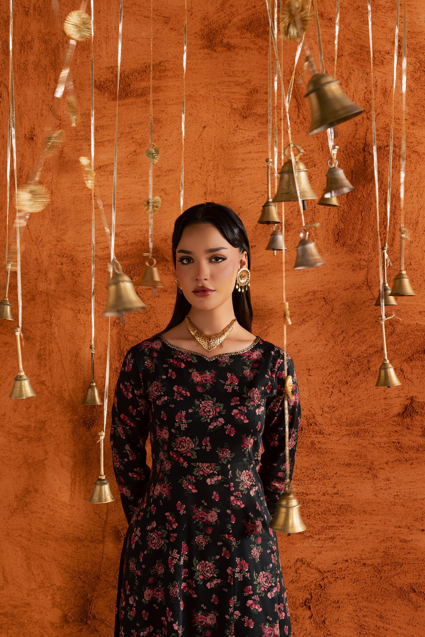 Batik | Festive Eid 26 | Niva - Luxury Dress - available at Maria Faisal in UK and USA.