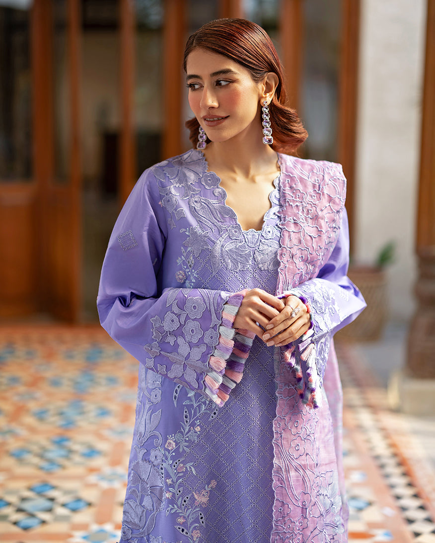 Mushq | Astoria Lawn 26 | Noctelle - Luxury Dress - available at Maria Faisal in UK and USA.