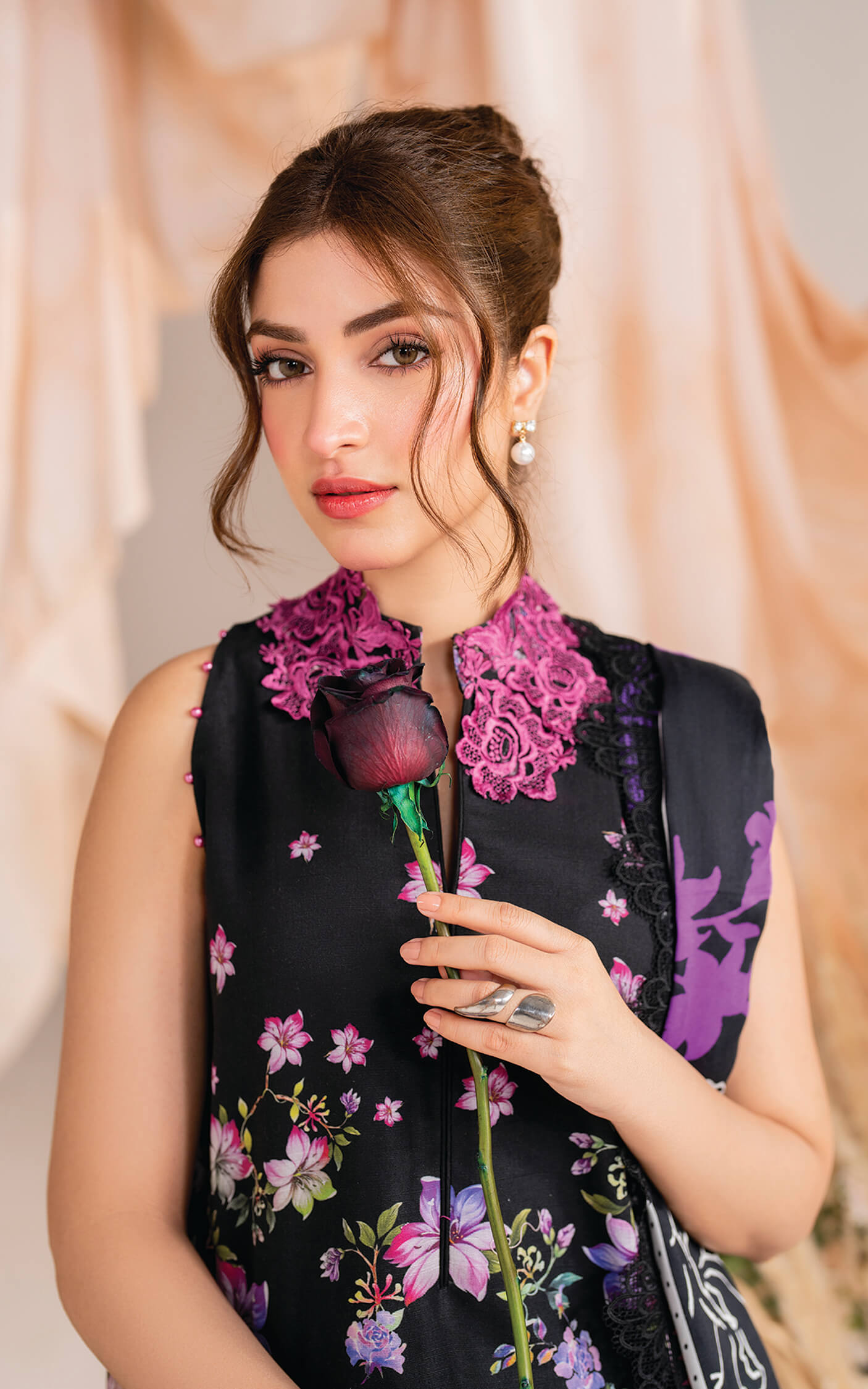 Asifa and Nabeel | Winter Meraki 24 | Nocturne-MW-10 - Designer Dress with Intricate embroidery and embellishments. Shop elegent wedding dress at Maria Faisal.