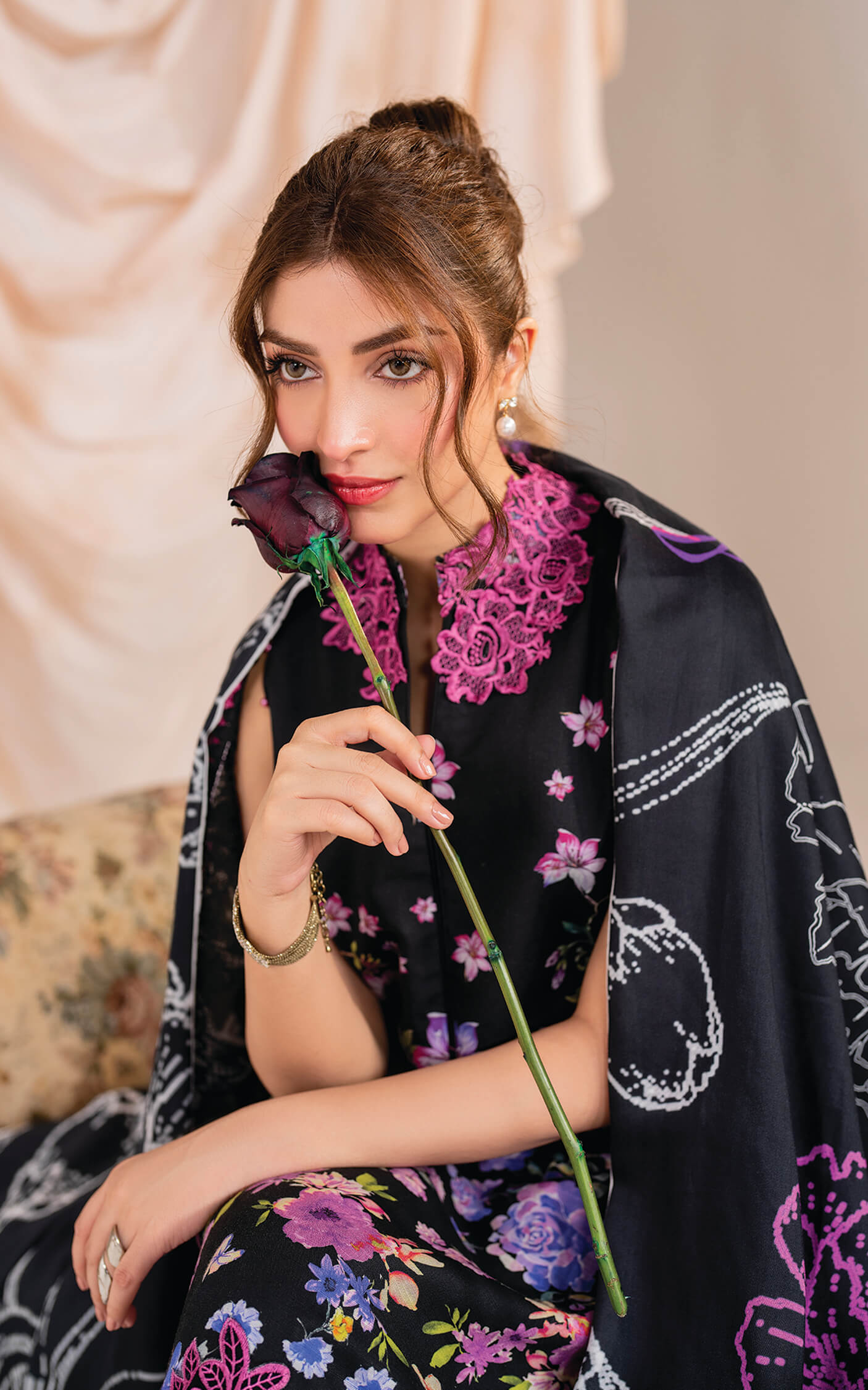 Asifa and Nabeel | Winter Meraki 24 | Nocturne-MW-10 - Designer Dress with Intricate embroidery and embellishments. Shop elegent wedding dress at Maria Faisal.