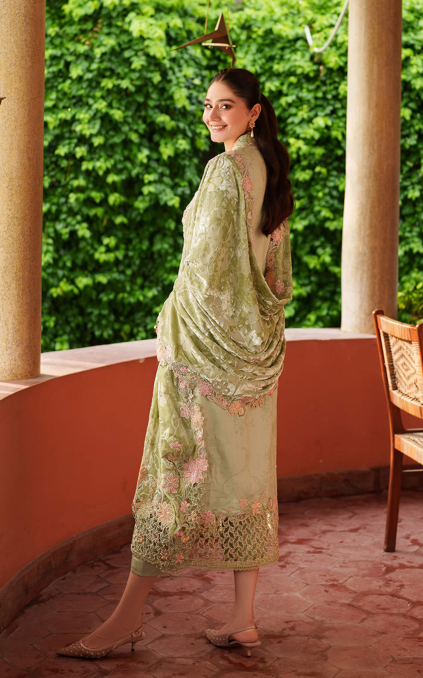 Asifa and Nabeel | Pashmina Luxe 25 | Noir LWC25-04 - Formal Dress - available at Maria Faisal in UK and USA.