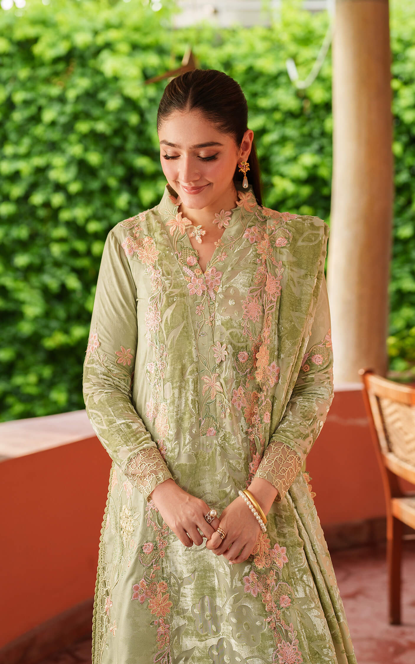 Asifa and Nabeel | Pashmina Luxe 25 | Noir LWC25-04 - Formal Dress - available at Maria Faisal in UK and USA.