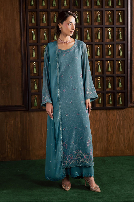Batik | Festive Eid 26 | Noore - Luxury Dress - available at Maria Faisal in UK and USA.