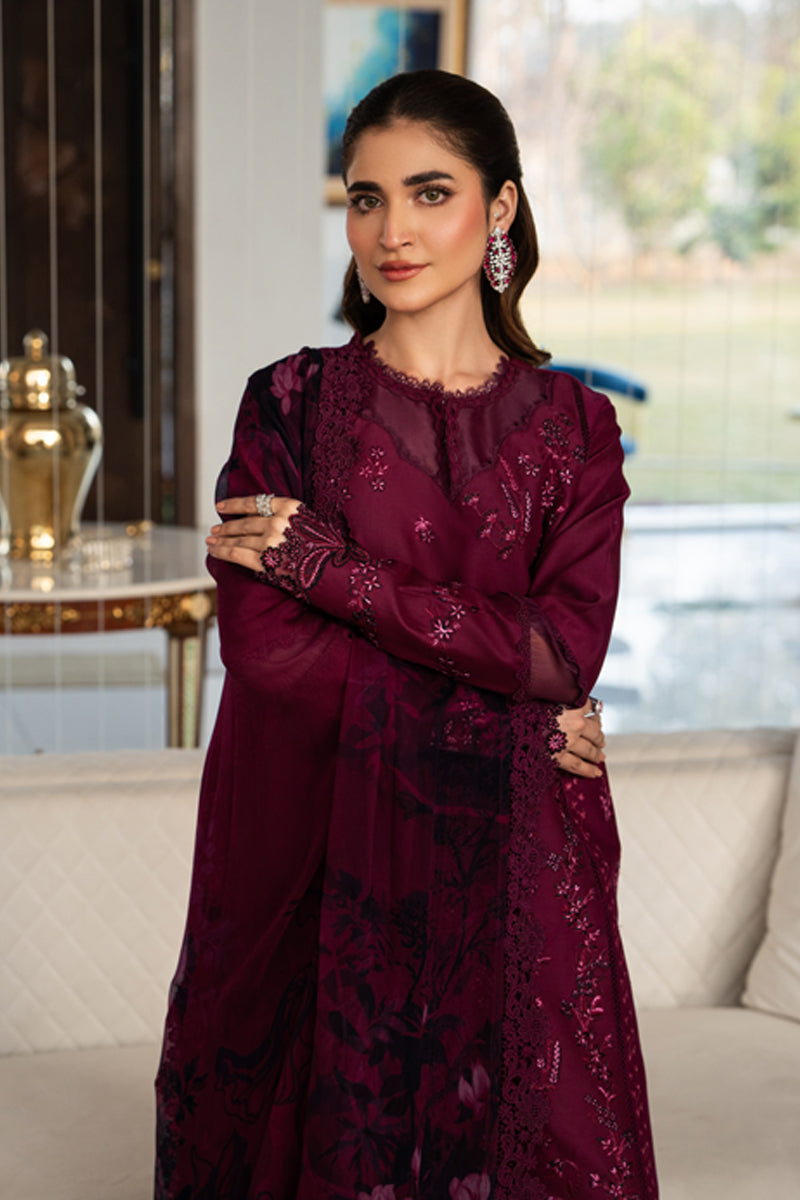 Rangrasiya | Carnation Eid Edit 26 | Nora - Luxury Dress - available at Maria Faisal in UK and USA.