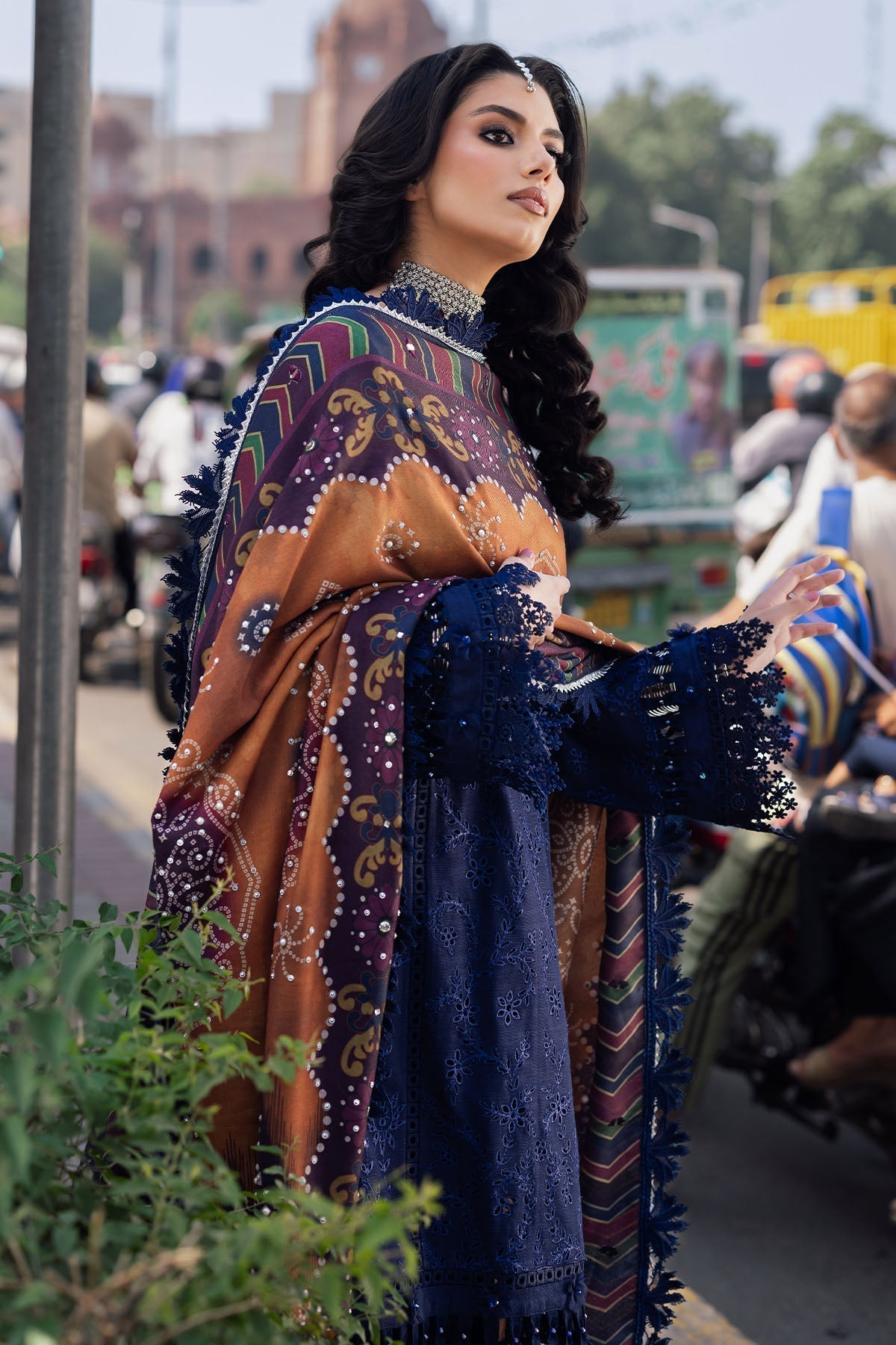 Nureh | Bazaar Winter 24 |  NE-114 - Designer Dress with Intricate embroidery and embellishments. Shop elegent wedding dress at Maria Faisal.